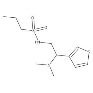 N-(2-(dimethylamino)-2-(thiophen-3-yl)ethyl)propane-1-sulfonamide Structure