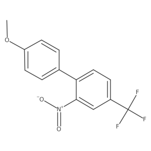 1-(4-methoxyphenyl)-2-nitro-4-(trifluoromethyl)benzene结构式