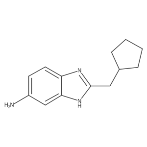 2-(cyclopentylmethyl)-1H-1,3-benzodiazol-6-amine结构式