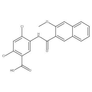 2,4-Dichloro-5-{[(3-methoxynaphthalen-2-yl)carbonyl]amino}benzoic acid Structure