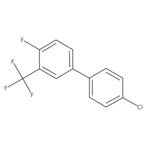 4'-Chloro-4-fluoro-3-(trifluoromethyl)-1,1'-biphenyl结构式