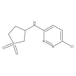 3-((6-Chloropyridazin-3-yl)amino)tetrahydrothiophene 1,1-dioxide结构式