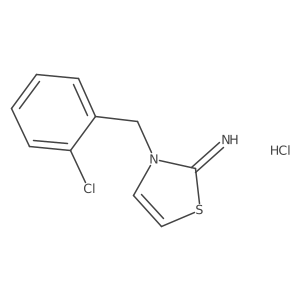 3-[(2-Chlorophenyl)methyl]-2,3-dihydro-1,3-thiazol-2-imine hydrochloride Structure