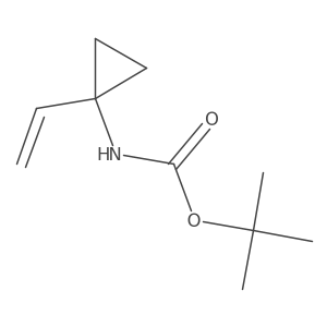 Tert-butyl 1-vinylcyclopropylcarbamate Structure