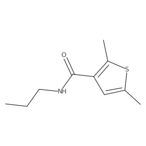 2,5-dimethyl-N-propylthiophene-3-carboxamide结构式
