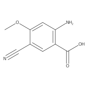 2-Amino-5-cyano-4-methoxybenzoic acid Structure