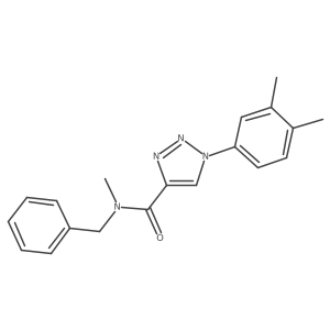 N-benzyl-1-(3,4-dimethylphenyl)-N-methyl-1H-1,2,3-triazole-4-carboxamide Structure