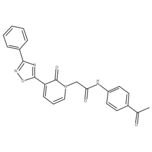 N-(4-acetylphenyl)-2-[2-oxo-3-(3-phenyl-1,2,4-oxadiazol-5-yl)pyridin-1(2H)-yl]acetamide Structure