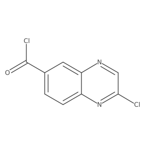 2-Chloroquinoxaline-6-carbonyl chloride Structure