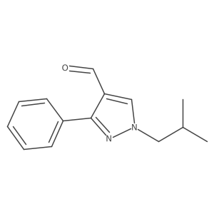 1-isobutyl-3-phenyl-1H-pyrazole-4-carbaldehyde Structure