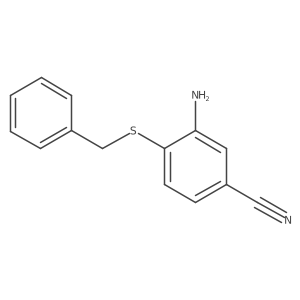 3-Amino-4-(benzylthio)benzonitrile Structure