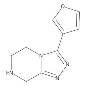 3-Furan-3-yl-5,6,7,8-tetrahydro-[1,2,4]triazolo[4,3-a]pyrazine结构式