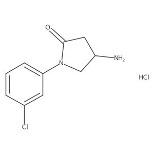 4-Amino-1-(3-chlorophenyl)-2-pyrrolidinone hydrochloride Structure