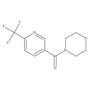 Morpholino(6-(trifluoromethyl)pyridin-3-yl)methanone结构式