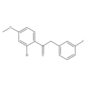 1-(2-Bromo-4-methoxyphenyl)-2-(3-fluorophenyl)ethan-1-one结构式
