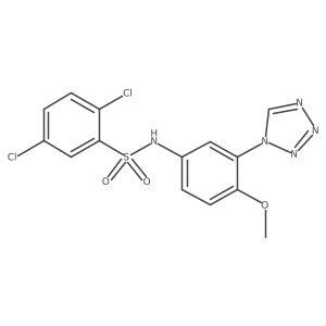 2,5-dichloro-N-[4-methoxy-3-(1H-tetrazol-1-yl)phenyl]benzenesulfonamide Structure