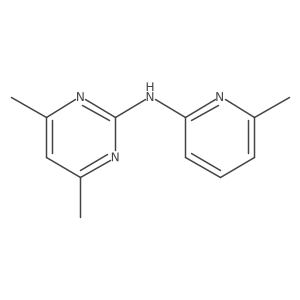 4,6-Dimethyl-2-(6-methyl-2-pyridylamino)pyrimidine结构式