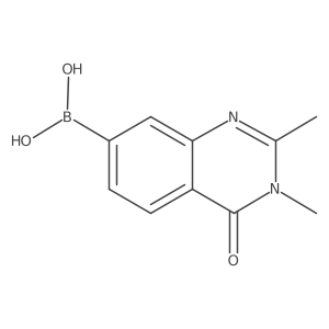 (2,3-Dimethyl-4-oxo-3,4-dihydroquinazolin-7-yl)boronic acid结构式