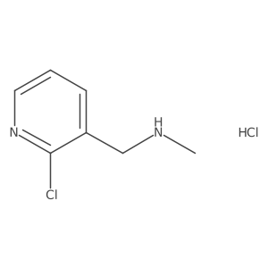 [(2-Chloro-3-pyridinyl)methyl]methylamine hydrochloride结构式