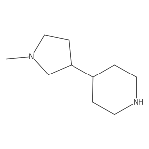 4-(1-Methylpyrrolidin-3-yl)piperidine Structure