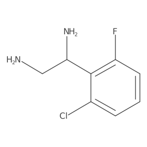 (1R)-1-(2-Chloro-6-fluorophenyl)ethane-1,2-diamine Structure