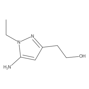 5-amino-1-ethyl-1H-Pyrazole-3-ethanol Structure