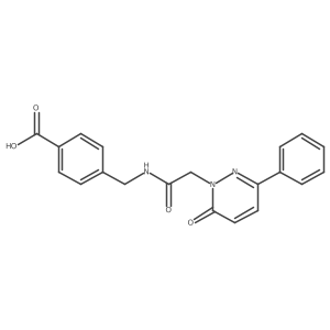 4-({[(6-oxo-3-phenylpyridazin-1(6H)-yl)acetyl]amino}methyl)benzoic acid Structure