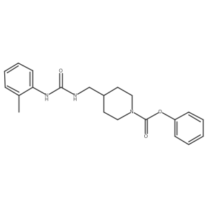 Phenyl 4-((3-(o-tolyl)ureido)methyl)piperidine-1-carboxylate Structure
