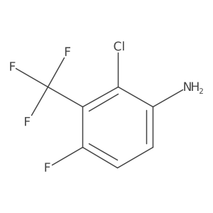 2-Chloro-4-fluoro-3-(trifluoromethyl)aniline Structure