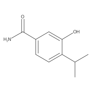 3-Hydroxy-4-(propan-2-YL)benzamide结构式