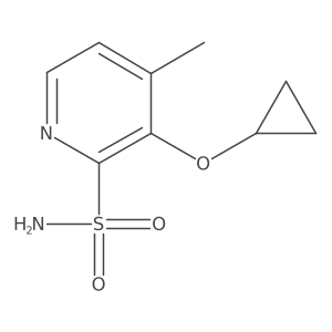 3-Cyclopropoxy-4-methylpyridine-2-sulfonamide Structure