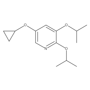 5-Cyclopropoxy-2,3-diisopropoxypyridine结构式