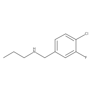 [(4-Chloro-3-fluorophenyl)methyl](propyl)amine Structure
