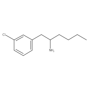 1-(3-Chlorophenyl)hexan-2-amine结构式