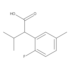 2-(2-Fluoro-5-methylphenyl)-3-methylbutanoic acid Structure