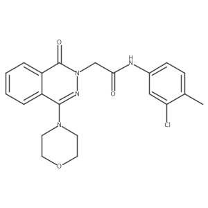 N-(3-chloro-4-methylphenyl)-2-[4-(morpholin-4-yl)-1-oxo-1,2-dihydrophthalazin-2-yl]acetamide Structure