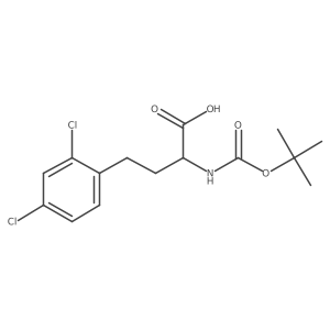 N-Boc-2,4-dichloro-D-homophenylalanine Structure