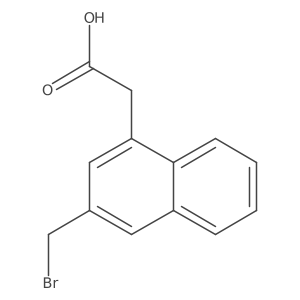 2-(Bromomethyl)naphthalene-4-acetic acid Structure