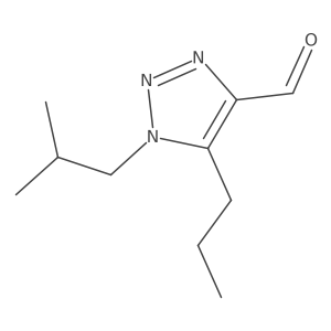 1-(2-methylpropyl)-5-propyl-1H-1,2,3-triazole-4-carbaldehyde结构式