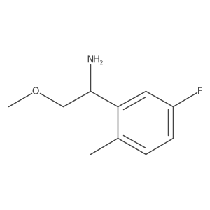 (R)-1-(5-Fluoro-2-methylphenyl)-2-methoxyethan-1-amine Structure