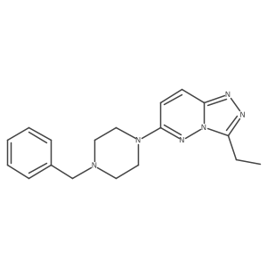 6-(4-Benzylpiperazin-1-yl)-3-ethyl[1,2,4]triazolo[4,3-b]pyridazine Structure