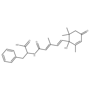 (+)-cis,trans-Abscisic Acid-L-phenylalanine结构式
