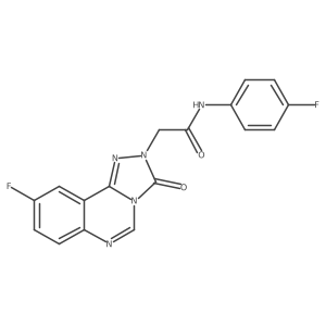 2-(9-fluoro-3-oxo-[1,2,4]triazolo[4,3-c]quinazolin-2(3H)-yl)-N-(4-fluorophenyl)acetamide Structure
