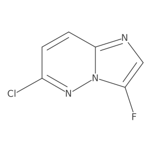 6-Chloro-3-fluoroimidazo[1,2-b]pyridazine结构式