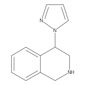 4-(1H-Pyrazol-1-yl)-1,2,3,4-tetrahydroisoquinoline结构式