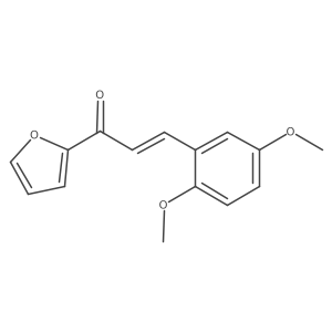 (2E)-3-(2,5-Dimethoxyphenyl)-1-(furan-2-yl)prop-2-en-1-one结构式