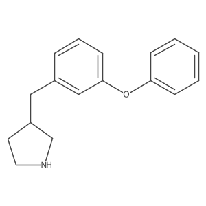 3-[(3-Phenoxyphenyl)methyl]pyrrolidine Structure