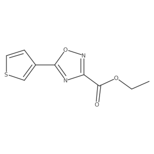 Ethyl 5-(thiophen-3-yl)-1,2,4-oxadiazole-3-carboxylate Structure
