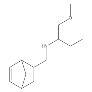{Bicyclo[2.2.1]hept-5-en-2-ylmethyl}(1-methoxybutan-2-yl)amine Structure