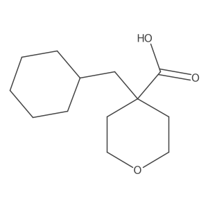 4-(Cyclohexylmethyl)oxane-4-carboxylic acid Structure